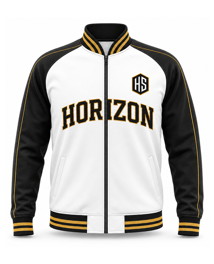 White Baseball Warm-Up Jacket