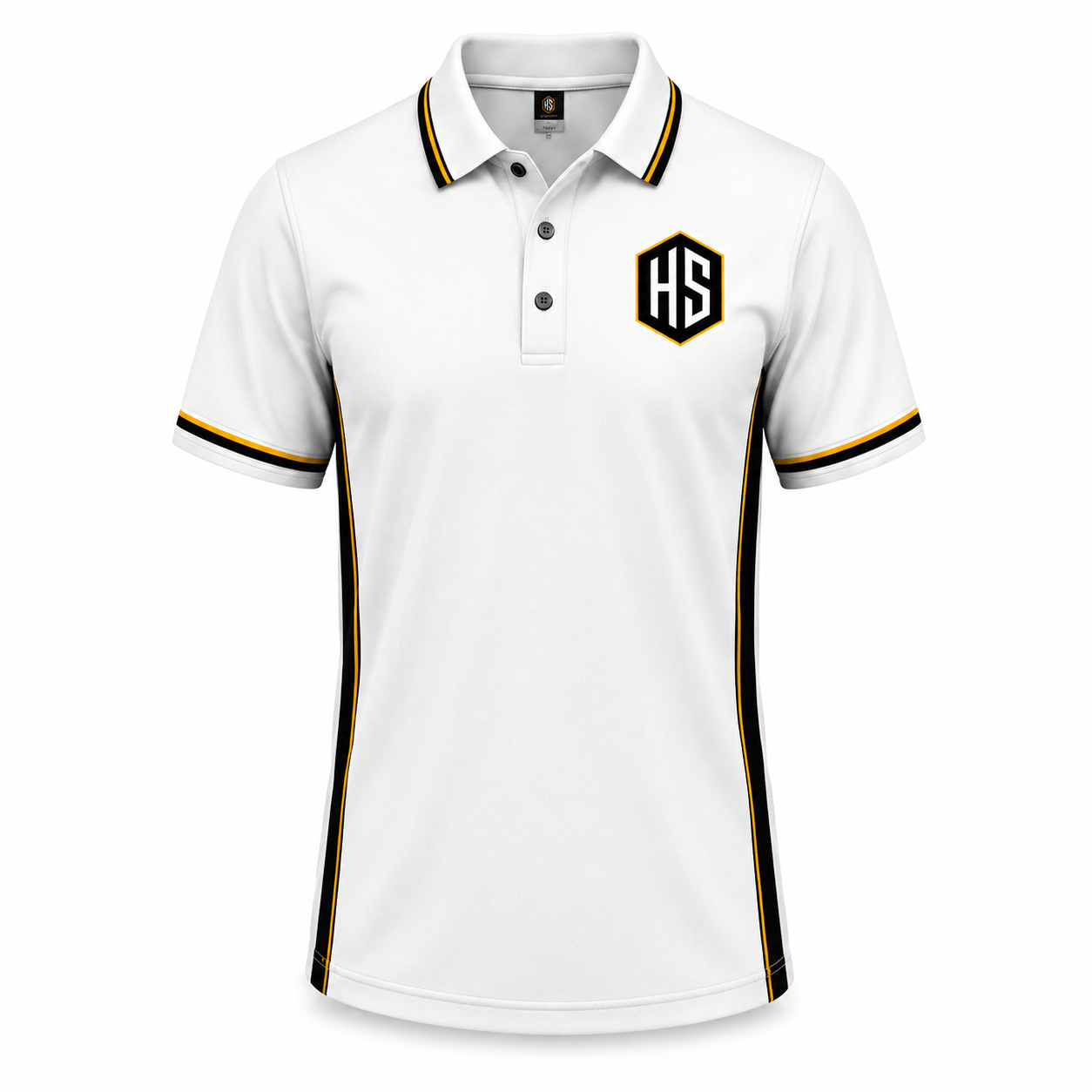 White Billiards Men's Billiards Polo