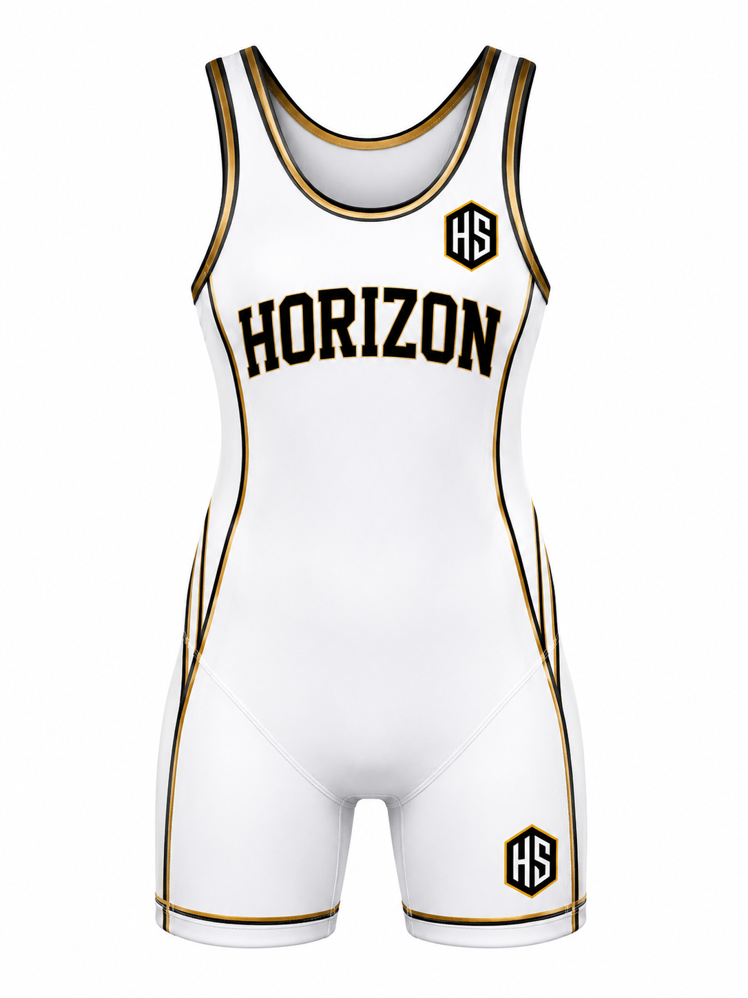 White Wrestling Women's Wrestling Singlet