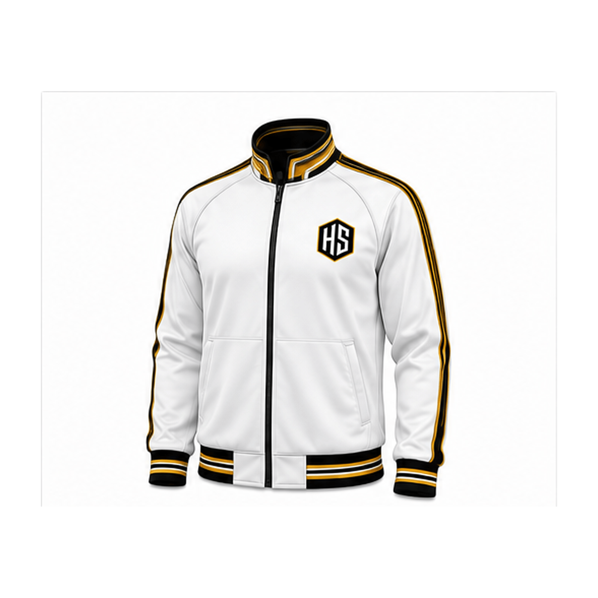 White Wrestling Warm-Up Jacket