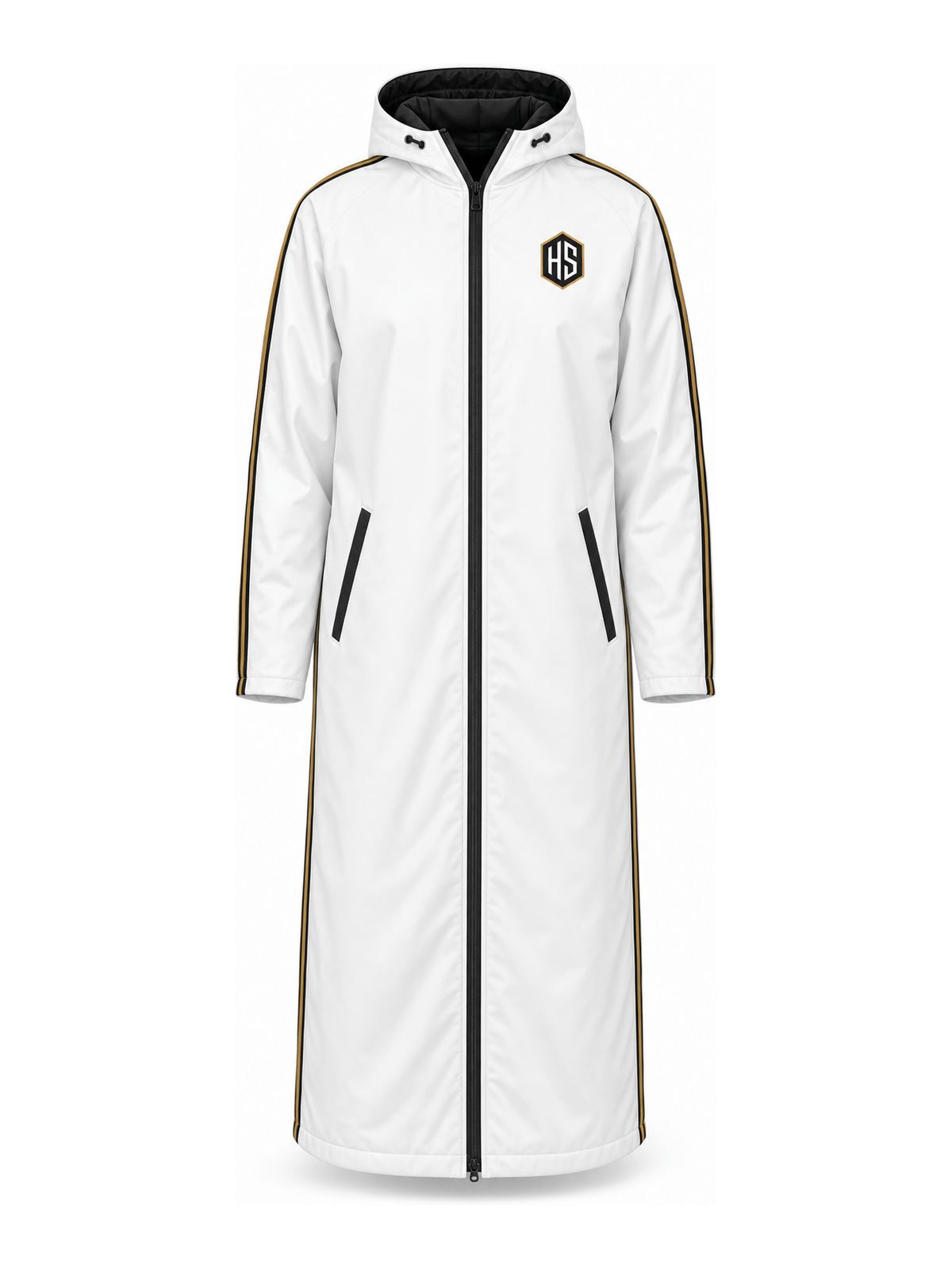 White Swimming Swim Parka