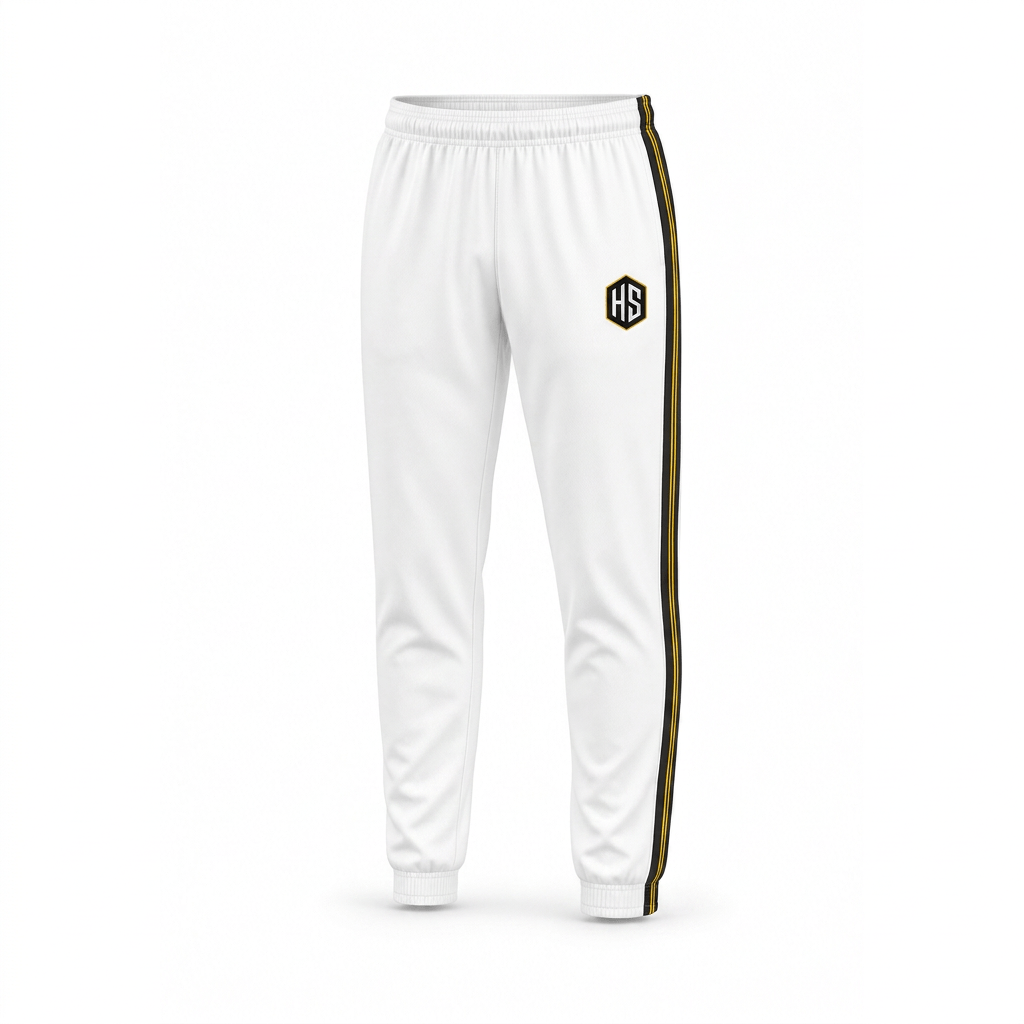 White Tennis Track Pants