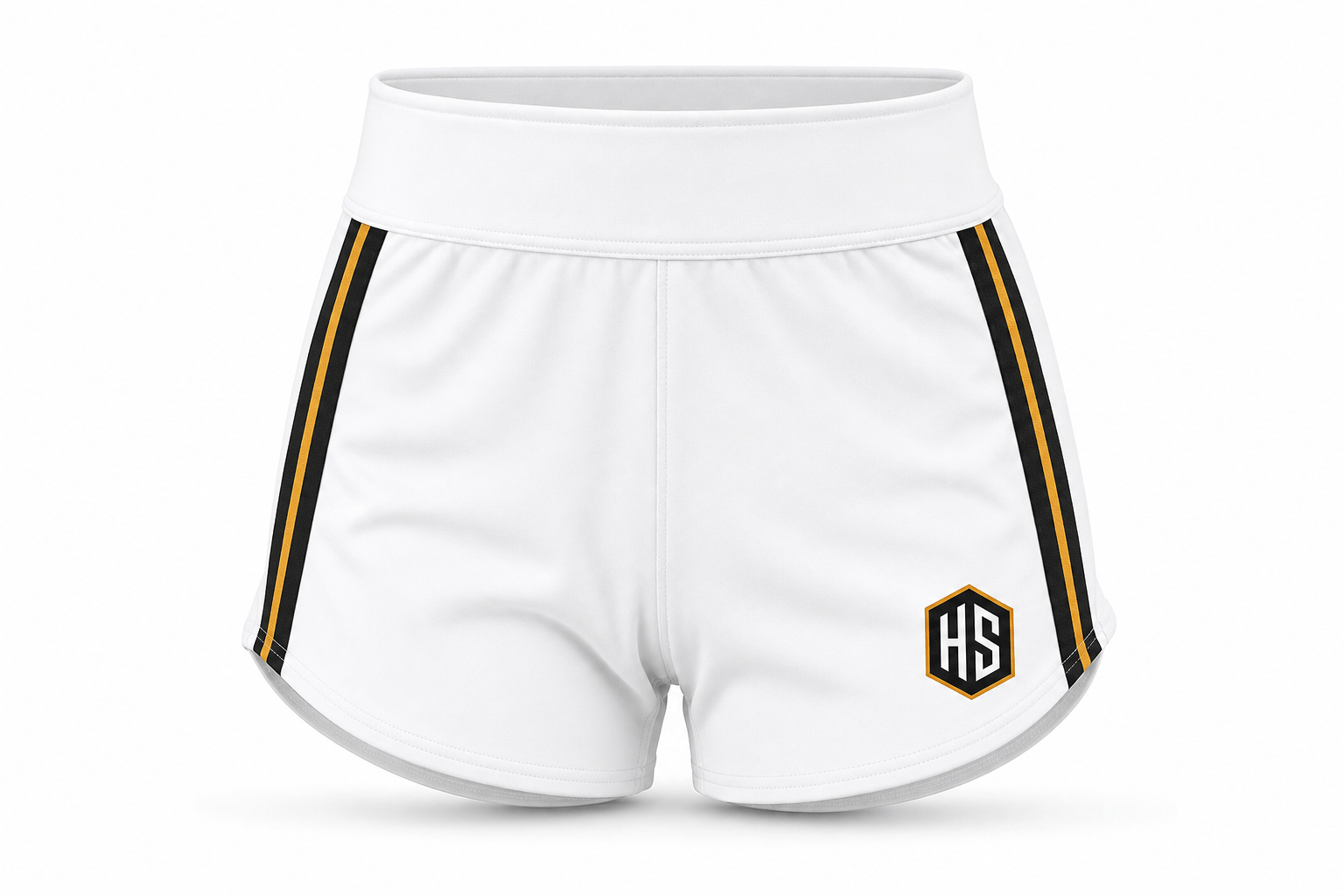 White Track & Field Running Shorts